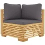 Juego muebles de jardín 6 piezas y cojines madera maciza teca de vidaXL, Conjuntos de jardín - Ref: Foro24-3100860, Precio: 1...