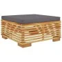 Juego muebles de jardín 5 piezas y cojines madera maciza teca de vidaXL, Conjuntos de jardín - Ref: Foro24-3100856, Precio: 8...