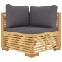 Juego muebles de jardín 4 piezas y cojines madera maciza teca de vidaXL, Conjuntos de jardín - Ref: Foro24-3100912, Precio: 6...