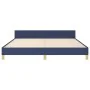 Estructura de cama con cabecero de tela azul 180x200 cm de vidaXL, Camas y somieres - Ref: Foro24-347437, Precio: 127,20 €, D...