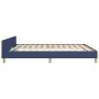 Estructura de cama con cabecero de tela azul 180x200 cm de vidaXL, Camas y somieres - Ref: Foro24-347437, Precio: 127,20 €, D...