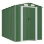 Cobertizo de jardín acero galvanizado verde 192x274x223 cm de vidaXL, Cobertizos - Ref: Foro24-3147428, Precio: 386,89 €, Des...