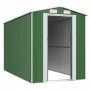 Cobertizo de jardín acero galvanizado verde 192x357x223 cm de vidaXL, Cobertizos - Ref: Foro24-3147429, Precio: 478,53 €, Des...