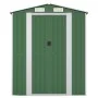 Cobertizo de jardín acero galvanizado verde 192x357x223 cm de vidaXL, Cobertizos - Ref: Foro24-3147429, Precio: 478,53 €, Des...