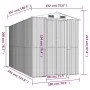 Cobertizo de jardín acero galvanizado verde 192x357x223 cm de vidaXL, Cobertizos - Ref: Foro24-3147429, Precio: 478,53 €, Des...