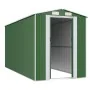 Cobertizo de jardín acero galvanizado verde 192x440x223 cm de vidaXL, Cobertizos - Ref: Foro24-3147430, Precio: 633,45 €, Des...