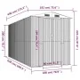 Cobertizo de jardín acero galvanizado verde 192x440x223 cm de vidaXL, Cobertizos - Ref: Foro24-3147430, Precio: 633,45 €, Des...