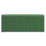 Cobertizo de jardín acero galvanizado verde 192x523x223 cm de vidaXL, Cobertizos - Ref: Foro24-3147431, Precio: 724,84 €, Des...