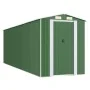 Cobertizo de jardín acero galvanizado verde 192x606x223 cm de vidaXL, Cobertizos - Ref: Foro24-3147432, Precio: 802,18 €, Des...