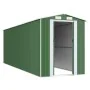 Cobertizo de jardín acero galvanizado verde 192x606x223 cm de vidaXL, Cobertizos - Ref: Foro24-3147432, Precio: 802,18 €, Des...