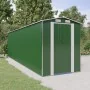 Cobertizo de jardín acero galvanizado verde 192x689x223 cm de vidaXL, Cobertizos - Ref: Foro24-3147433, Precio: 880,89 €, Des...