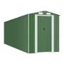 Cobertizo de jardín acero galvanizado verde 192x689x223 cm de vidaXL, Cobertizos - Ref: Foro24-3147433, Precio: 880,89 €, Des...