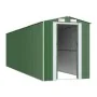 Cobertizo de jardín acero galvanizado verde 192x689x223 cm de vidaXL, Cobertizos - Ref: Foro24-3147433, Precio: 880,89 €, Des...