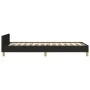 Estructura de cama con cabecero de tela negro 100x200 cm de vidaXL, Camas y somieres - Ref: Foro24-3125035, Precio: 128,88 €,...