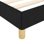 Estructura de cama con cabecero de tela negro 100x200 cm de vidaXL, Camas y somieres - Ref: Foro24-3125035, Precio: 128,88 €,...