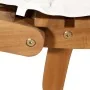 Tumbonas con cojines 2 uds madera maciza acacia blanco crema de vidaXL, Tumbonas - Ref: Foro24-3155473, Precio: 319,33 €, Des...