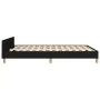 Bed frame with black fabric headboard 140x190 cm by vidaXL, Beds and slatted bases - Ref: Foro24-3124889, Price: 203,64 €, Di...