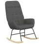Rocking chair with stool in dark gray fabric by vidaXL, Rocking chairs - Ref: Foro24-3097705, Price: 146,45 €, Discount: %
