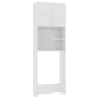 Armario de lavadora madera contrachapada blanco 64x25,5x190 cm de vidaXL, Accesorios para lavadoras y secadoras - Ref: Foro24...