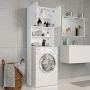 Armario de lavadora madera contrachapada blanco 64x25,5x190 cm de vidaXL, Accesorios para lavadoras y secadoras - Ref: Foro24...