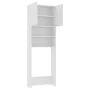 Armario de lavadora madera contrachapada blanco 64x25,5x190 cm de vidaXL, Accesorios para lavadoras y secadoras - Ref: Foro24...