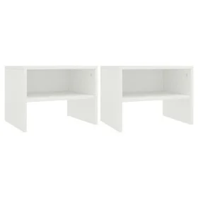 Bedside tables 2 pcs white plywood 40x30x30 cm by vidaXL, Nightstands - Ref: Foro24-800064, Price: 37,58 €, Discount: %