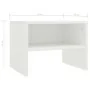 Mesitas de noche 2 uds madera contrachapada blanco 40x30x30 cm de vidaXL, Mesitas de noche - Ref: Foro24-800064, Precio: 37,5...