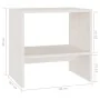 Nachttische 2 Stück aus massivem weißem Kiefernholz 40x30,5x40 cm von vidaXL, Nachttische - Ref: Foro24-808056, Preis: 54,50 ...