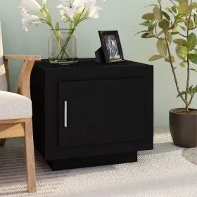 Mesa de centro madera contrachapada negra 51x50x45 cm de vidaXL, Mesas de centro - Ref: Foro24-811800, Precio: 43,25 €, Descu...