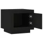 Mesa de centro madera contrachapada negra 51x50x45 cm de vidaXL, Mesas de centro - Ref: Foro24-811800, Precio: 43,25 €, Descu...