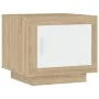 Mesa de centro madera contrachapada blanco y Sonoma 51x50x45 cm de vidaXL, Mesas de centro - Ref: Foro24-811804, Precio: 48,3...