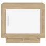 Mesa de centro madera contrachapada blanco y Sonoma 51x50x45 cm de vidaXL, Mesas de centro - Ref: Foro24-811804, Precio: 48,3...