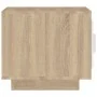 Mesa de centro madera contrachapada blanco y Sonoma 51x50x45 cm de vidaXL, Mesas de centro - Ref: Foro24-811804, Precio: 48,3...