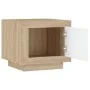 Mesa de centro madera contrachapada blanco y Sonoma 51x50x45 cm de vidaXL, Mesas de centro - Ref: Foro24-811804, Precio: 48,3...