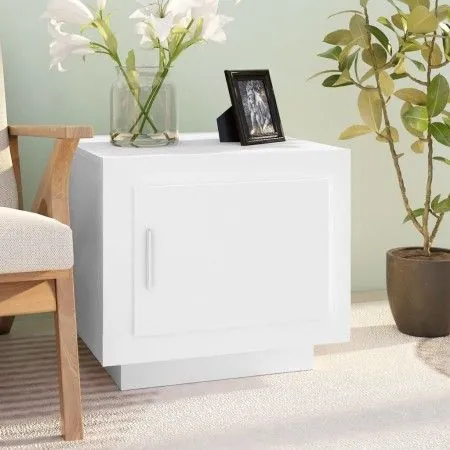 Mesa de centro madera contrachapada blanco 51x50x45 cm de vidaXL, Mesas de centro - Ref: Foro24-811799, Precio: 37,06 €, Desc...