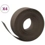 Garden edging 4 units brown polyethylene 10 m 20 cm by vidaXL, Garden edging and edging - Ref: Foro24-3155462, Price: 176,90 ...