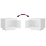 Mesa de centro madera contrachapada blanco 51x50x45 cm de vidaXL, Mesas de centro - Ref: Foro24-811799, Precio: 37,06 €, Desc...