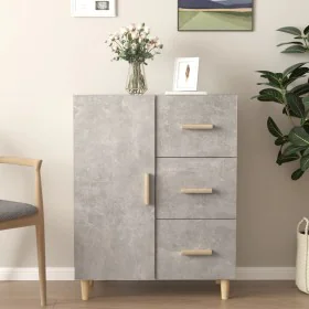 Aparador de madera contrachapada gris hormigón 69,5x34x90 cm de vidaXL, Aparadores - Ref: Foro24-812172, Precio: 80,85 €, Des...