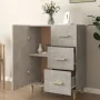 Aparador de madera contrachapada gris hormigón 69,5x34x90 cm de vidaXL, Aparadores - Ref: Foro24-812172, Precio: 80,85 €, Des...