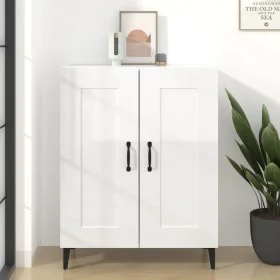Hochglanzweißes Sperrholz-Sideboard 69,5 x 34 x 90 cm von vidaXL, Sideboards - Ref: Foro24-812147, Preis: 79,22 €, Rabatt: %