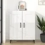 Hochglanzweißes Sperrholz-Sideboard 69,5 x 34 x 90 cm von vidaXL, Sideboards - Ref: Foro24-812147, Preis: 79,22 €, Rabatt: %