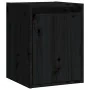 Armario de pared de madera maciza de pino negro 30x30x40 cm de vidaXL, Estantes y estanterías - Ref: Foro24-813483, Precio: 3...