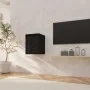 Armario de pared de madera maciza de pino negro 30x30x40 cm de vidaXL, Estantes y estanterías - Ref: Foro24-813483, Precio: 3...