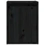 Armario de pared de madera maciza de pino negro 30x30x40 cm de vidaXL, Estantes y estanterías - Ref: Foro24-813483, Precio: 3...