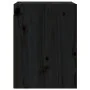 Armario de pared de madera maciza de pino negro 30x30x40 cm de vidaXL, Estantes y estanterías - Ref: Foro24-813483, Precio: 3...