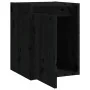 Armario de pared de madera maciza de pino negro 30x30x40 cm de vidaXL, Estantes y estanterías - Ref: Foro24-813483, Precio: 3...