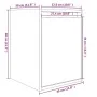 Armario de pared de madera maciza de pino negro 30x30x40 cm de vidaXL, Estantes y estanterías - Ref: Foro24-813483, Precio: 3...