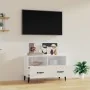 Mueble de TV madera contrachapada blanco brillo 80x36x50 cm de vidaXL, Muebles TV - Ref: Foro24-812597, Precio: 59,51 €, Desc...