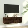 Mueble de TV madera contrachapada roble ahumado 100x30x30 cm de vidaXL, Muebles TV - Ref: Foro24-815096, Precio: 42,31 €, Des...