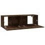 Mueble de TV madera contrachapada roble ahumado 100x30x30 cm de vidaXL, Muebles TV - Ref: Foro24-815096, Precio: 42,31 €, Des...